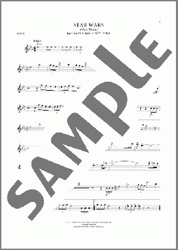 Star Wars (Main Theme)(John Williams) 楽譜 フルート ダウンロード
