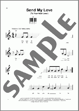 Send My Love (To Your New Lover)(Adele) 楽譜 ピアノ（ソロ） ダウンロード