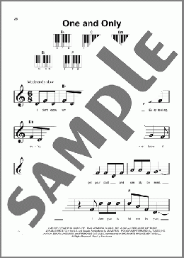 One And Only(Adele) 楽譜 ピアノ（ソロ） ダウンロード