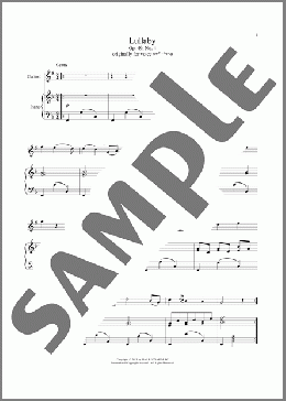 Lullaby(Johannes Brahms) 楽譜 その他 ダウンロード