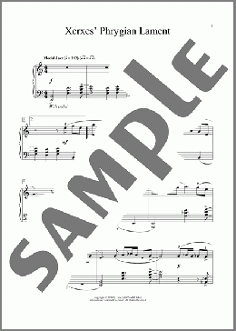 Xerxes' Phrygian Lament(Jeremy Siskind) 楽譜 ピアノ（ソロ） ダウンロード