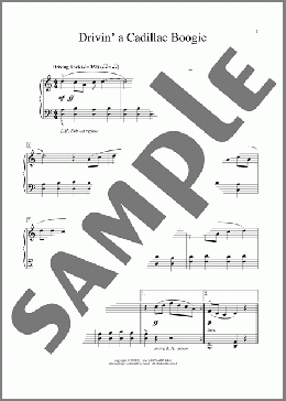 Drivin' A Cadillac Boogie(Jeremy Siskind) 楽譜 ピアノ（ソロ） ダウンロード