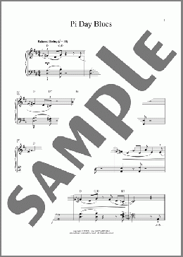 Pi Day Blues(Jeremy Siskind) 楽譜 ピアノ（ソロ） ダウンロード