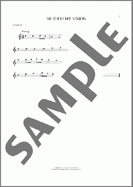 Be Thou My Vision(Mary E. Byrne/Traditional Irish) 楽譜 アルトサックス（ソロ） ダウンロード