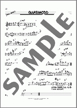 Quasimodo(Charlie Parker) 楽譜 その他 ダウンロード