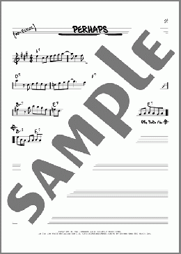 Perhaps(Charlie Parker) 楽譜 その他 ダウンロード