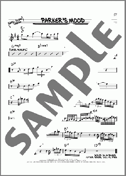 Parker's Mood(Charlie Parker) 楽譜 その他 ダウンロード