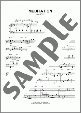 Meditation [Jazz version] (arr. Brent Edstrom)(Jules Massenet) 楽譜 ピアノ（ソロ） ダウンロード