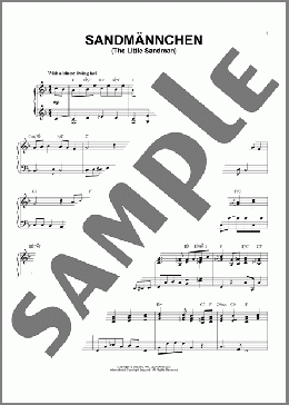 Sandmannchen (The Little Sandman), WoO 31, No. 4 [Jazz version] (arr. Brent Edstrom)(Johannes Brahms) 楽譜 ピアノ（ソロ） ダウンロード