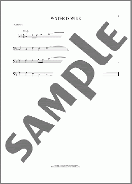 Water Is Wide(Traditional) 楽譜 トロンボーン（ソロ） ダウンロード