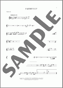 Faithfully(Journey) 楽譜 テナーサックス（ソロ） ダウンロード