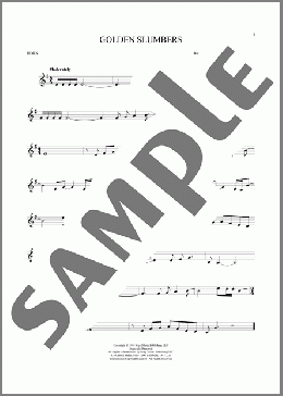 Golden Slumbers(The Beatles) 楽譜 ホルンソロ ダウンロード