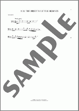 All The Pretty Little Horses(Southeastern American Folksong) 楽譜 トロンボーン（ソロ） ダウンロード
