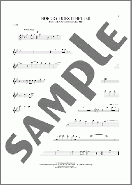 Nobody Does It Better(Carly Simon) 楽譜 フルート ダウンロード