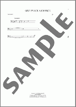 Give Peace A Chance(John Lennon/Peace Choir) 楽譜 トロンボーン（ソロ） ダウンロード
