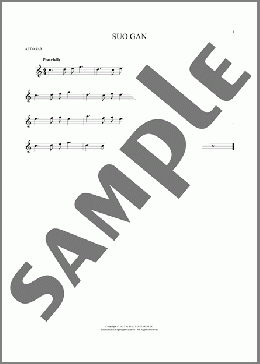 Suo Gan(Welsh carol) 楽譜 アルトサックス（ソロ） ダウンロード