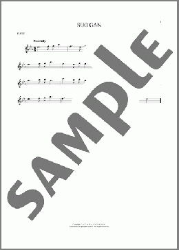 Suo Gan(Welsh carol) 楽譜 フルート ダウンロード