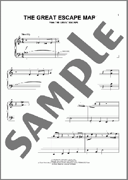 The Great Escape March (from The Great Escape)(Al Stillman/Elmer Bernstein) 楽譜 ピアノ（ソロ） ダウンロード