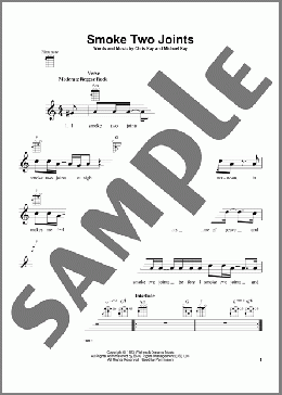 Smoke Two Joints(Sublime) 楽譜 ウクレレ（弾き語り） ダウンロード