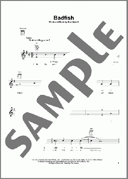 Badfish(Sublime) 楽譜 ウクレレ（弾き語り） ダウンロード