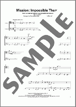Mission: Impossible Theme (from Mission: Impossible)(Adam Clayton and Larry Mullen/Mr & Mrs Cello) 楽譜 その他 ダウンロード