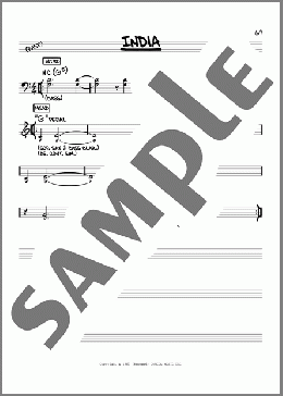 India(John Coltrane) 楽譜 その他 ダウンロード