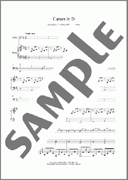 Canon In D(Johann Pachelbel) 楽譜 その他 ダウンロード