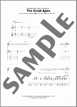 The Great Apes(Red Hot Chili Peppers) 楽譜 ギター（ソロ） ダウンロード