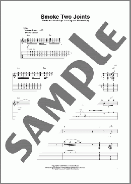 Smoke Two Joints(Sublime) 楽譜 ギタースコア ダウンロード