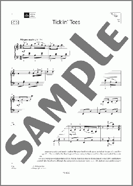 Ticklin Toes (Grade 4, list C3, from the ABRSM Piano Syllabus 2023 & 2024)(Florence B Price) 楽譜 ピアノ（ソロ） ダウンロード