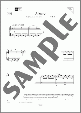 Allegro (Grade 6, list A3, from the ABRSM Piano Syllabus 2023 & 2024)(Friedrich Kuhlau) 楽譜 ピアノ（ソロ） ダウンロード