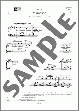 Minnelied (Grade 5, list B1, from the ABRSM Piano Syllabus 2023 & 2024)(Heinrich Hofmann) 楽譜 ピアノ（ソロ） ダウンロード