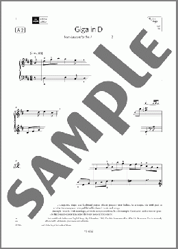 Giga in D (Grade 6, list A2, from the ABRSM Piano Syllabus 2023 & 2024)(Elisabetta de Gambarini) 楽譜 ピアノ（ソロ） ダウンロード