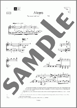 Allegro (Grade 8, list A2, from the ABRSM Piano Syllabus 2023 & 2024)(W A Mozart) 楽譜 ピアノ（ソロ） ダウンロード