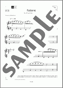 Patterns (Grade Initial, list A3, from the ABRSM Piano Syllabus 2023 & 2024)(Heinrich Wohlfahrt) 楽譜 ピアノ（ソロ） ダウンロード