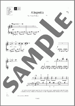 Allegretto (Grade 7, list A2, from the ABRSM Piano Syllabus 2023 & 2024)(Bohuslav Martinu) 楽譜 ピアノ（ソロ） ダウンロード