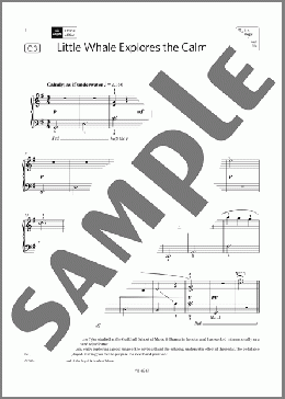 Little Whale Explores the Calm Sea (Grade 1, list C3, from the ABRSM Piano Syllabus 2023 & 2024)(Caroline Tyler) 楽譜 ピアノ（ソロ） ダウンロード