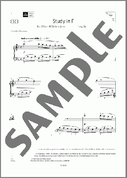 Study in F (Grade 3, list B2, from the ABRSM Piano Syllabus 2023 & 2024)(C A Loeschhorn) 楽譜 ピアノ（ソロ） ダウンロード