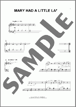 Mary Had A Little Lamb (arr. Phillip Keveren)(Traditional/Sarah Josepha Hale) 楽譜 ピアノ（ソロ） ダウンロード