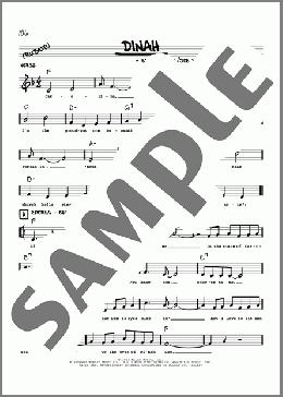Dinah (arr. Robert Rawlins)(Sam M. Lewis) 楽譜 その他 ダウンロード