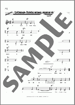 Indiana (Back Home Again In Indiana) (arr. Robert Rawlins)(Ballard MacDonald) 楽譜 その他 ダウンロード