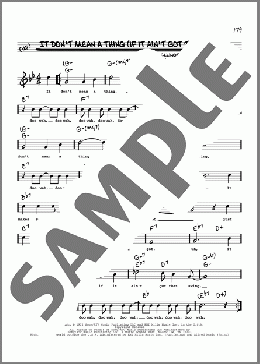 It Don't Mean A Thing (If It Ain't Got That Swing) (arr. Robert Rawlins)(Duke Ellington) 楽譜 その他 ダウンロード
