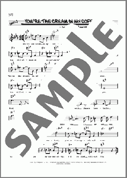 You're The Cream In My Coffee (arr. Robert Rawlins)(B.G. DeSylva) 楽譜 その他 ダウンロード