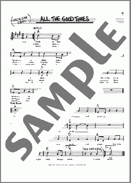 All The Good Times(Traditional) 楽譜 その他 ダウンロード