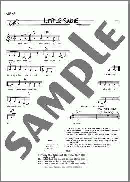 Little Sadie(Traditional) 楽譜 その他 ダウンロード