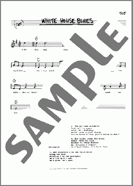 White House Blues(Traditional) 楽譜 その他 ダウンロード