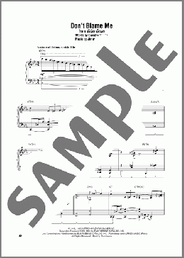 Don't Blame Me(Thelonious Monk) 楽譜 ピアノ（ソロ） ダウンロード
