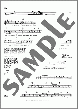 The Fox(Traditional) 楽譜 その他 ダウンロード
