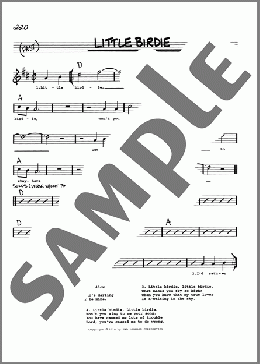 Little Birdie(Traditional) 楽譜 その他 ダウンロード