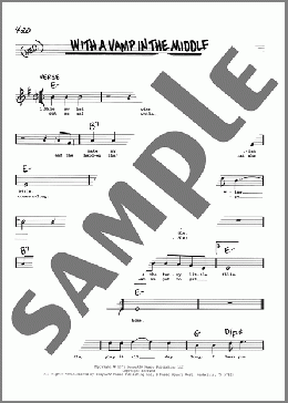 With A Vamp In The Middle(John Hartford) 楽譜 その他 ダウンロード